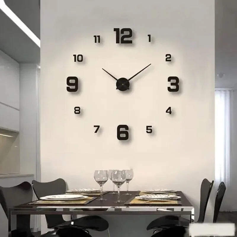 Timeless DIY Frameless Wall Clock – Silent Modern Home Décor