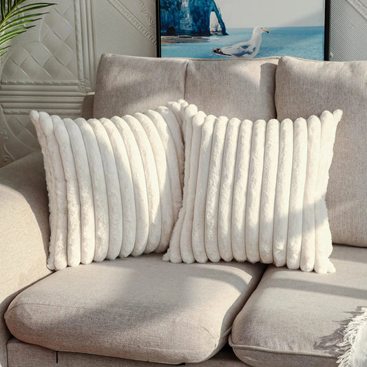 Stripe Corduroy Pillow Cover — Stylish & Cozy Accent