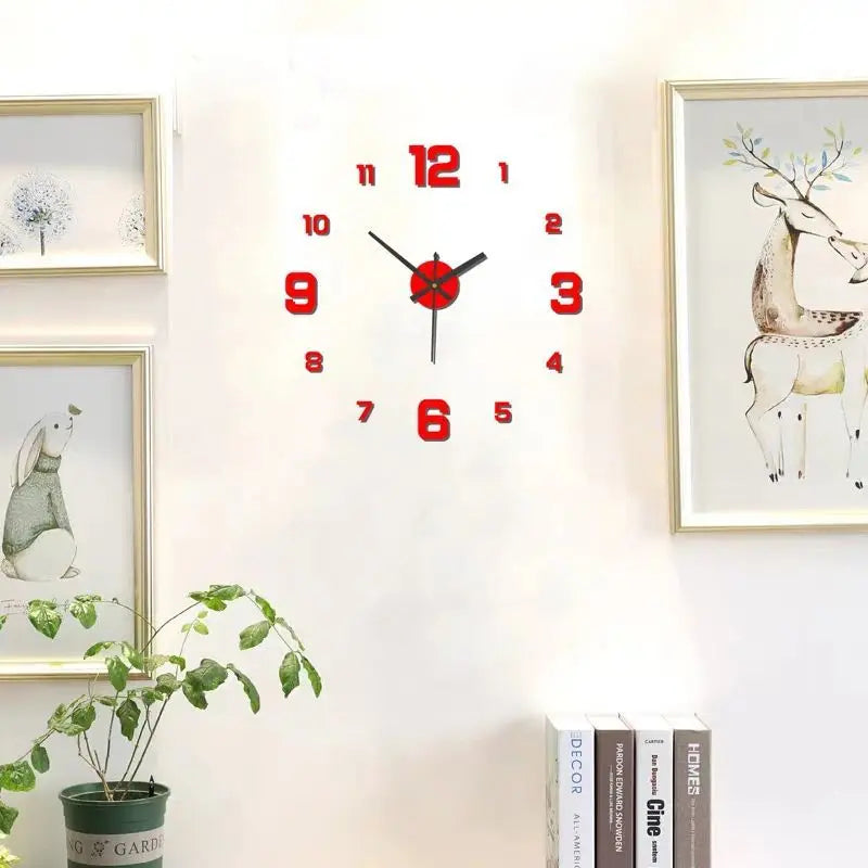 Timeless DIY Frameless Wall Clock – Silent Modern Home Décor