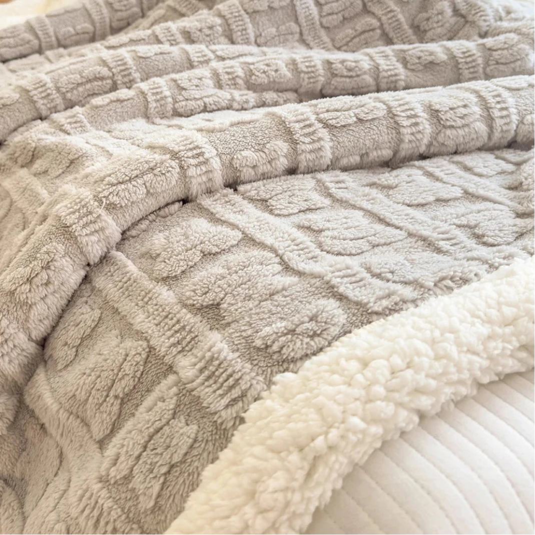 Thick Coral Fleece Blanket — Plush, Warm &amp; Ultra-Comfortable