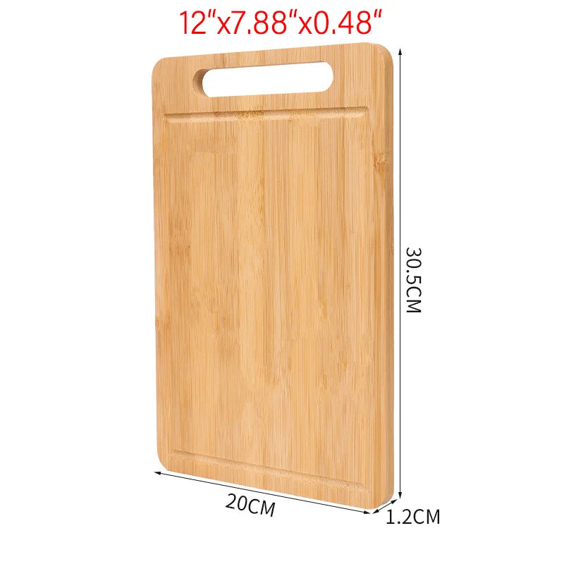 Double-Sided Solid Wood Cutting Board — Thickened, Durable &amp; Naturally Safe
