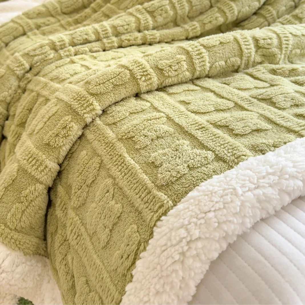 Thick Coral Fleece Blanket — Plush, Warm &amp; Ultra-Comfortable