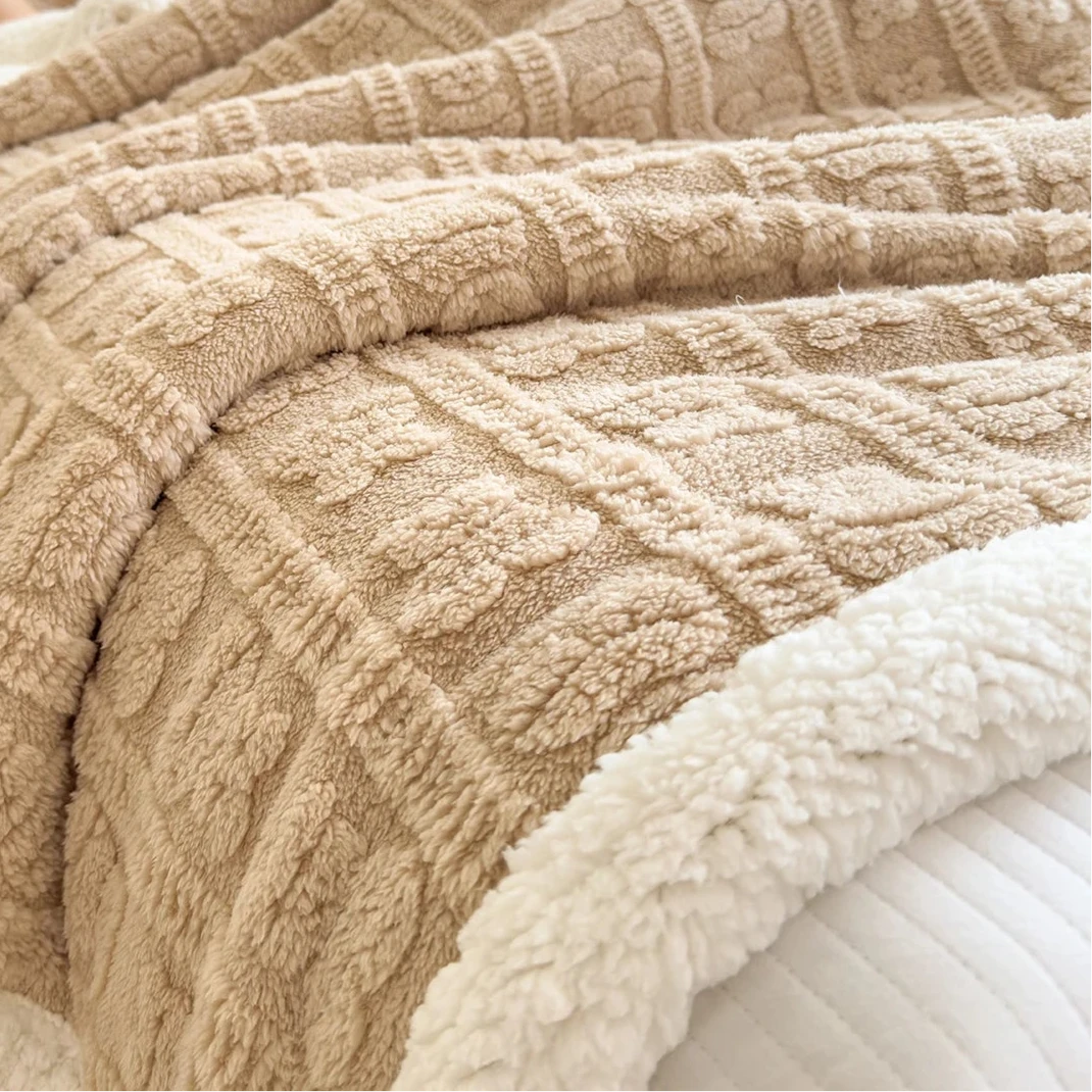 Thick Coral Fleece Blanket — Plush, Warm &amp; Ultra-Comfortable