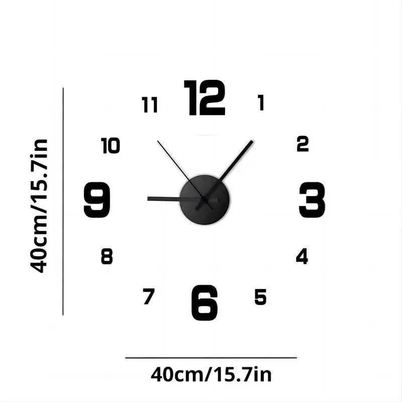 Timeless DIY Frameless Wall Clock – Silent Modern Home Décor