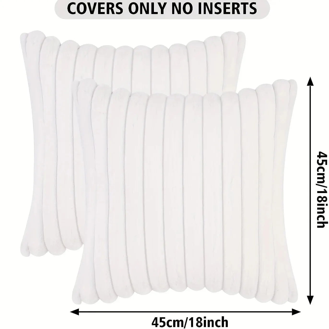 Stripe Corduroy Pillow Cover — Stylish & Cozy Accent